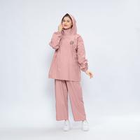 Gambar Jas Hujan Hoodie Rainpro Pria Wanita Bahan tebal Kuat Elastis Anti rembes Anti Sobek Mantel Pvc Setelan Stylish - Hitam, L dari KHN Store Kab. Sumedang 5 Tokopedia