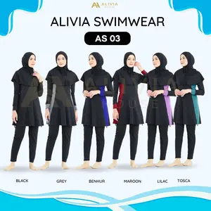 Alivia House - Alivia Swimwear AS03 Baju renang muslimah dewasa wanita muslim perempuan remaja swimwear hijab