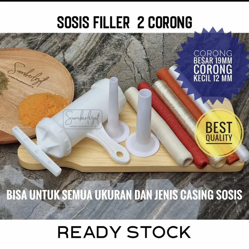 Casing Selongsong Sosis Kolagen Collagen , selulosa dan polyamide Edible Halal , kulit sosis perlengkapan memasak dapur. 1