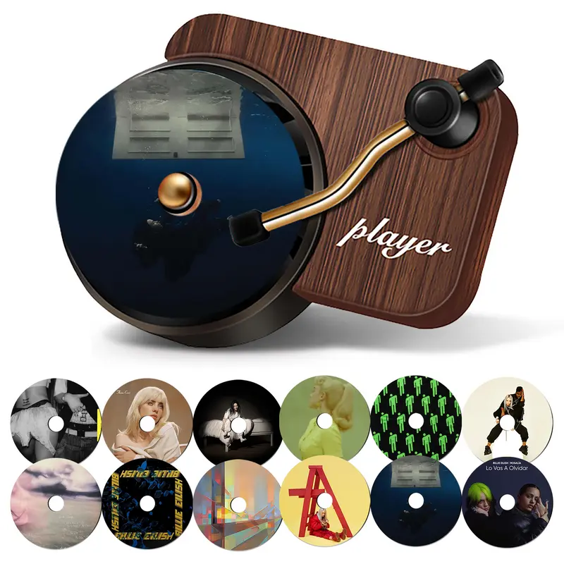 Billie Eilish Vinyl Record Album Air Freshener Set, Car Vent Clip Diffuser, 12 Pack, girls car accessories,car accessories uk 0