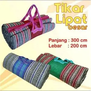 TIKAR LIPAT HAJATAN UKURAN 2X3 M TIKAR LIPAT BESAR 200 CM X 300 CM DAN 180 X 200 TANPA SAMBUNGAN KUALITAS SUPER