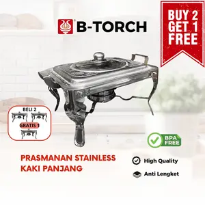 B-TORCH Panci Prasmanan dengan Penghangat ukuran 33 cm