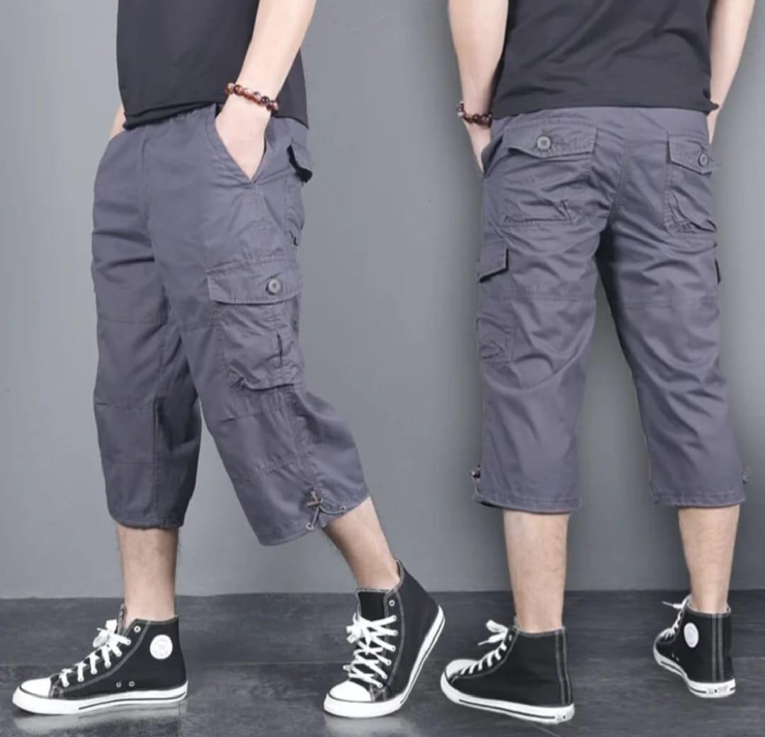 Celana Sirwal Premium Cargo Gabriel 7/8 Board Short untuk Pria - Hitam - Nyaman, Kantong - Katun, Twill - Ukuran L - Pendek, Kotak Casual celana  gombrong celana  pendek celana  pendek celana  pendek celana  sotong celana pendek mend celana  pendek 3⁄4