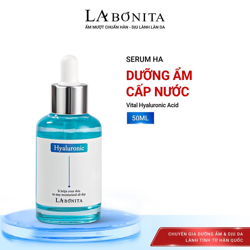 Serum HA Dưỡng Ẩm La Bonita Vital Hyaluronic Acid Serum 50ml Skincare