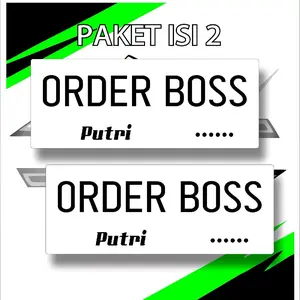 cover kastem tulisan dr akrilik