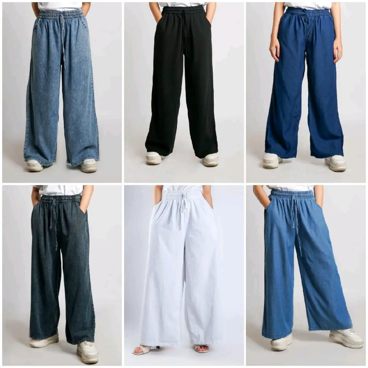 Pants - Palazzo Jeans (Straight Cut)