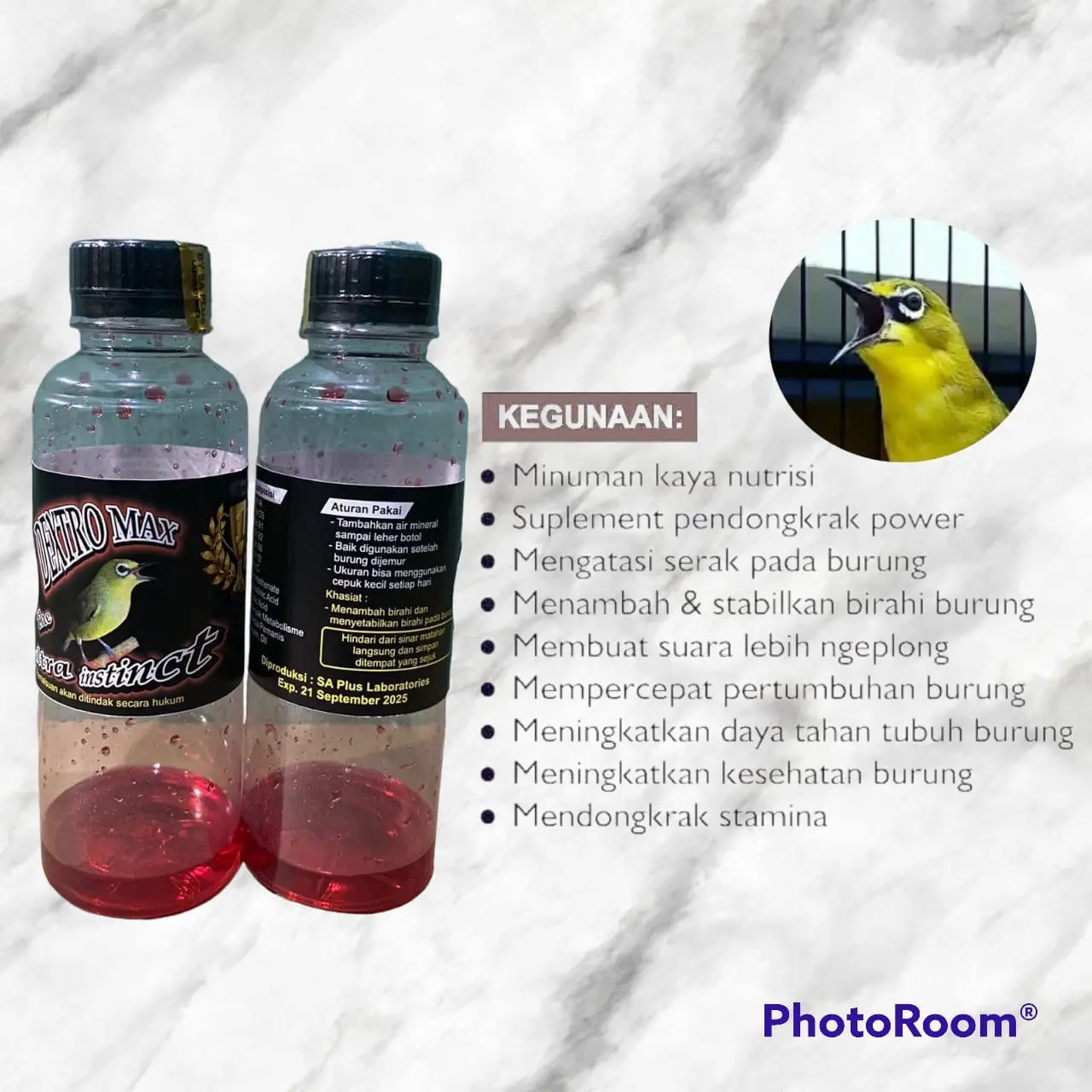 ￼DEXTRO MAX VITAMIN UNTUK DOPPING BURUNG PLECI