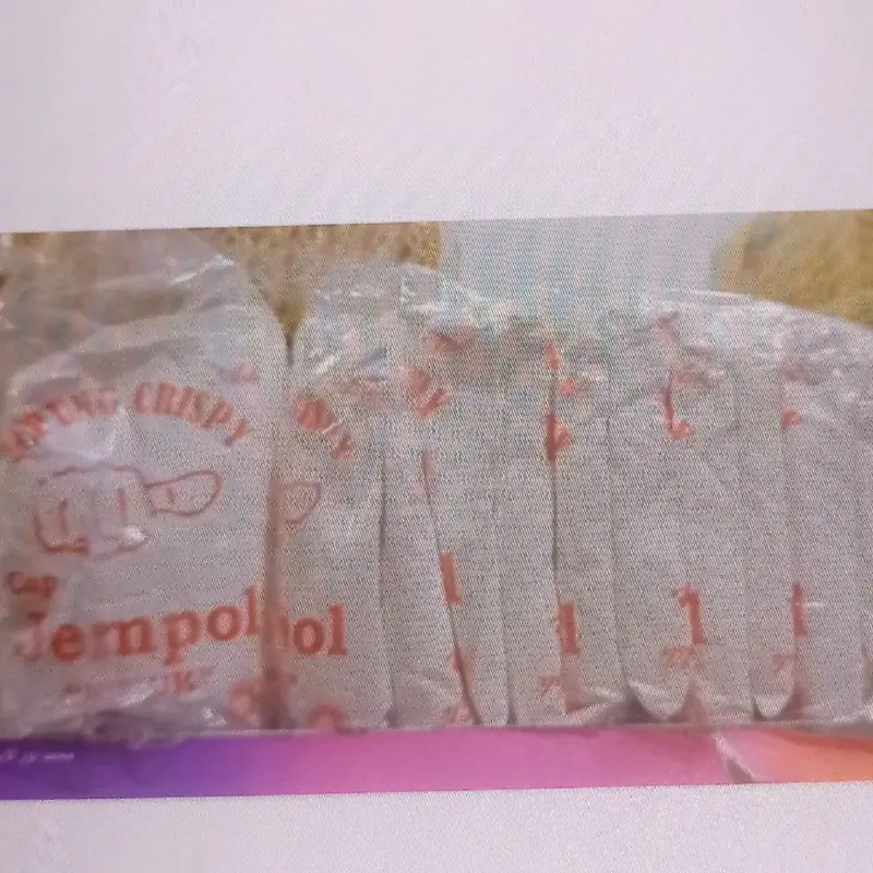 Tepung jempol  crispy adalah tepung serbaguna yang memiliki rasa enak dan renyah . Tepung ini dikelola dengan menggunakan bahan dasar tepung terigu yang dicampur dengan resep rahasia sehingga menjadi tepung serbaguna yang enak  . 4
