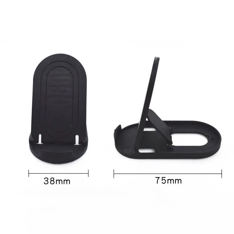 【Popular choice】 Desk Phone Holder Portable Plastic Desktop Stand desktop Simple Oval Folding Type Multi-angle Adjustable Small Lazy Holder Smartphone Cellphone Mount