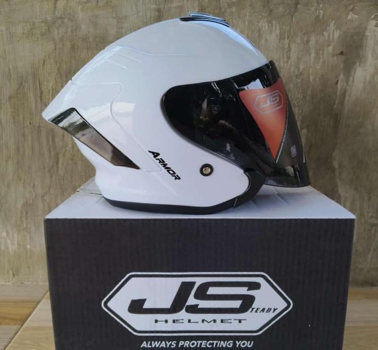 HELMET JS Armor Original 100% Obat Ganteng pria HELM ACCESORIS Motorcycle Iridium