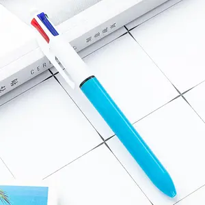 4 Color Pen Creative Colorful Retractable Ballpoint Pens Multifunction Pen For Marker Writing Stationery - D