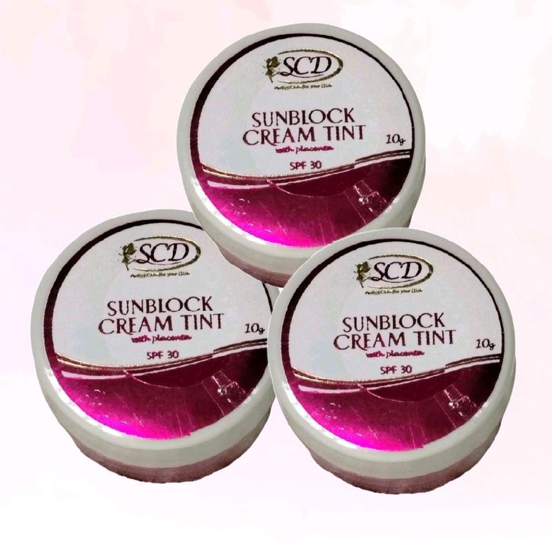 3pcs.SCD Sunblock Cream Tint SPF30 with Placenta 10g Sunscreen - TikTok ...