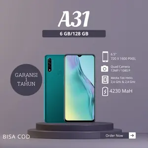 HP Smartphone A31 Ram 6GB/128 Bergaransi - Bisa COD Handphone Bluetooth