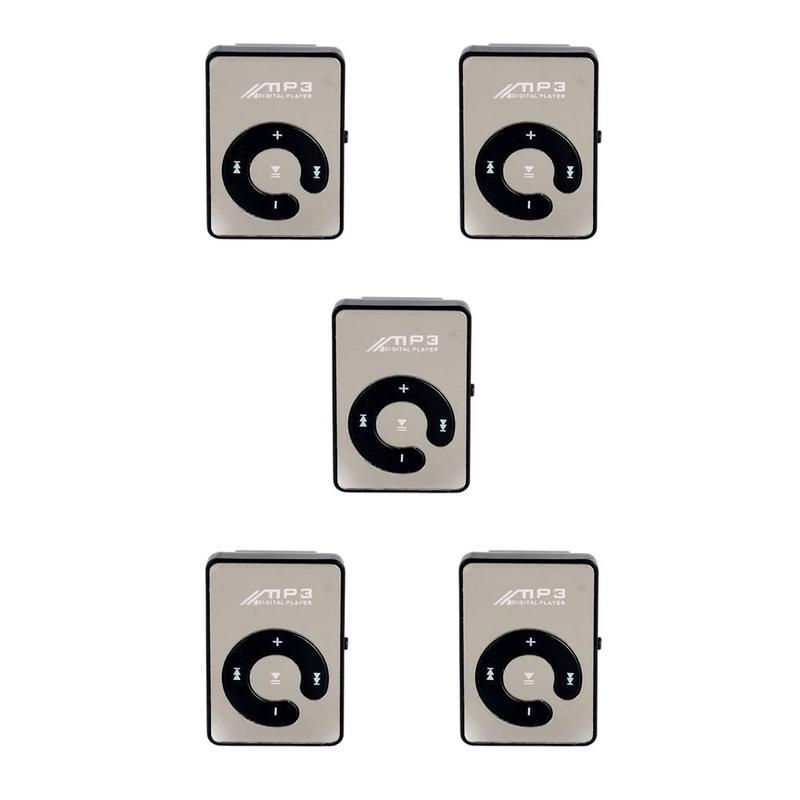 5 Set of Mini MP3 Player with Clip USB Charging TF Supported - TikTok ...