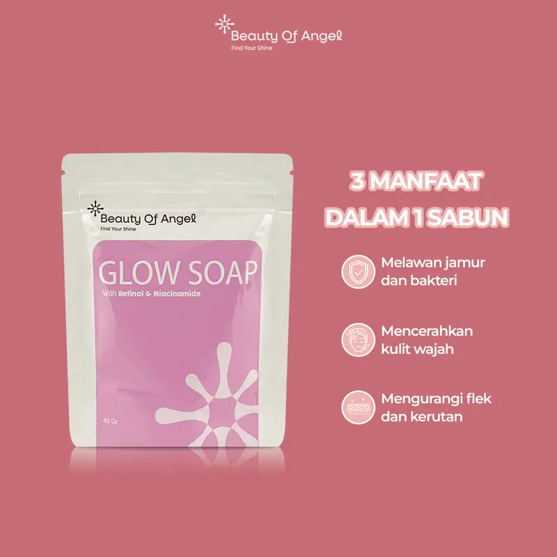 [DR Incognito Approved] BISA COD Sabun Pemutih Glow Soap Beauty Of Angel Sabun Pencerah Kulit Wajah Badan Mencerahkan Melembabkan Kulit Tubuh Hitam Menghilangkan Jerawat Mencerahkan Kulit Instan sabun scrub perawatan kecantikan tangan DNA Salmon 1