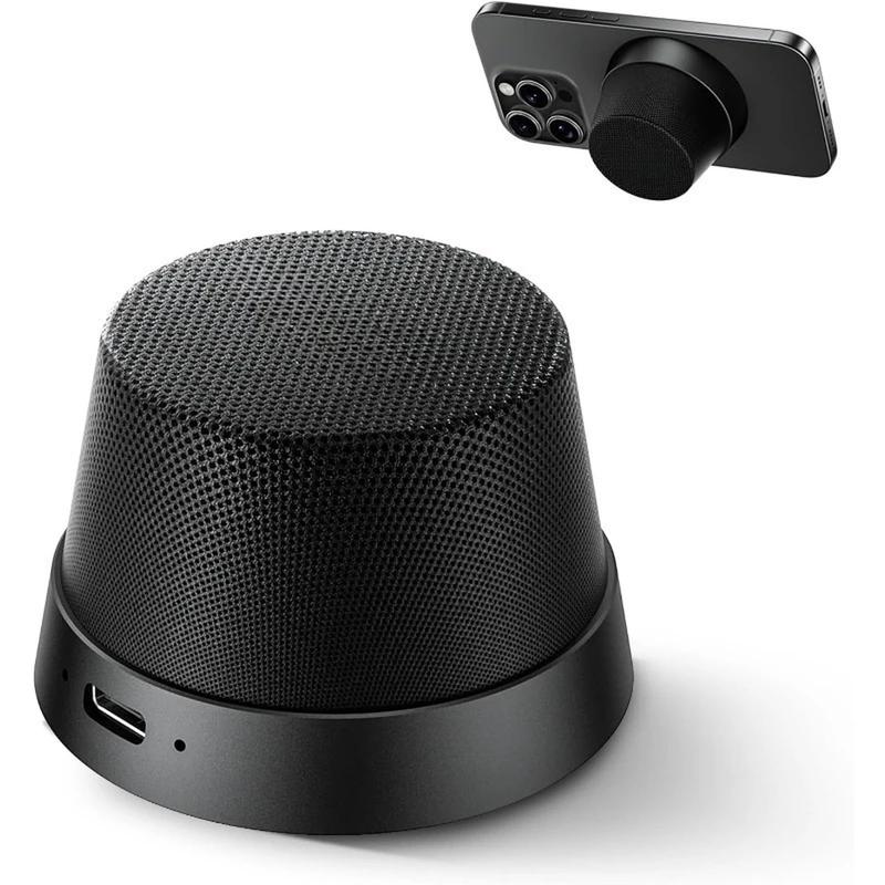 Multifunctional Mini Wireless Bluetooth Speaker Strong Magnet Fabric Stand for Cell Phone Computer Outdoor Waterproof