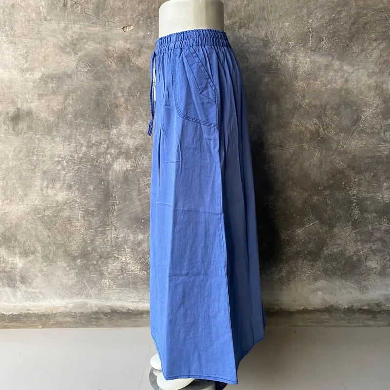 Rok Wanita bahan soft denim BB 40kg sampai 80kg Panjang Jeans 2