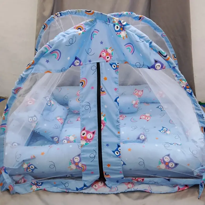 ONE SET KASUR BAYI KELAMBU/ONE SET TENDA BAYI PREMIUM/ONE SET KASUR, BANTAL, 2 GULING DAN KELAMBU 3