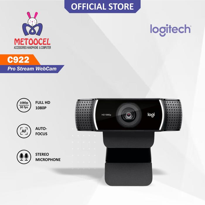 Gambar Logitech WEBCAM C922 PRO STREAM FHD 1080p/30fps & 720p/60fps Autofocus Mikrofon Stereo Kompatibel Windows 10 macOS Chrome OS Android dengan Lisensi XSplit Premium 3 Bulan - Computer, Glass dari Metoocel Official Kota Semarang Tokopedia