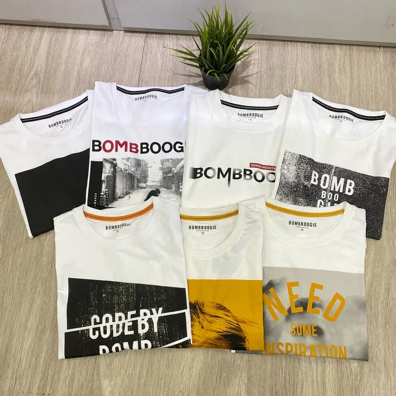Kaos bombboogie pria original Katun Pendek Nyaman 0