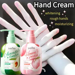 Krim tangan pemutih 150ML Krim tangan beraroma buah Hand Foot Cream Anti Kering, Anti Rough, Anti Cracked, Moisturising, Whitening