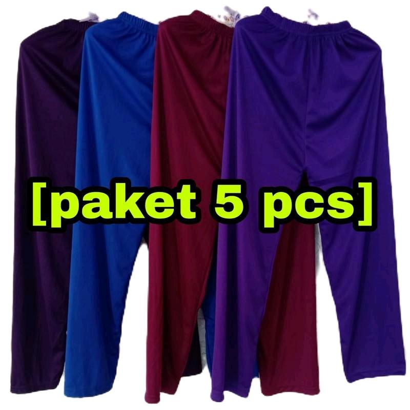 COD celana panjang wanita,isi 5 pcs ,celamis los Dewasa, celana panjang santai wanita, daleman gamis fit wanita Melar Nyaman Kulot Variasi 2