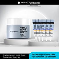 Gambar [BUY 1 GET 1] NEUTROGENA Visible Repair Regenerating Cream 50g -  Facial Moisturizer - Skincare Retinol Anti Aging FREE Neutrogena Ultra Sheer Dry 88ml dari Neutrogena Indonesia Kota Administrasi Jakarta Timur 3 Tokopedia