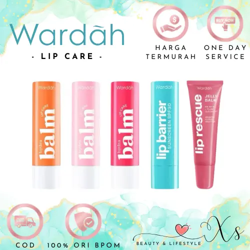 Wardah Hydrabalm Lip Care, Wardah Lip Barrier Sun Protection SPF30 PA++ Lipbalm Bibir