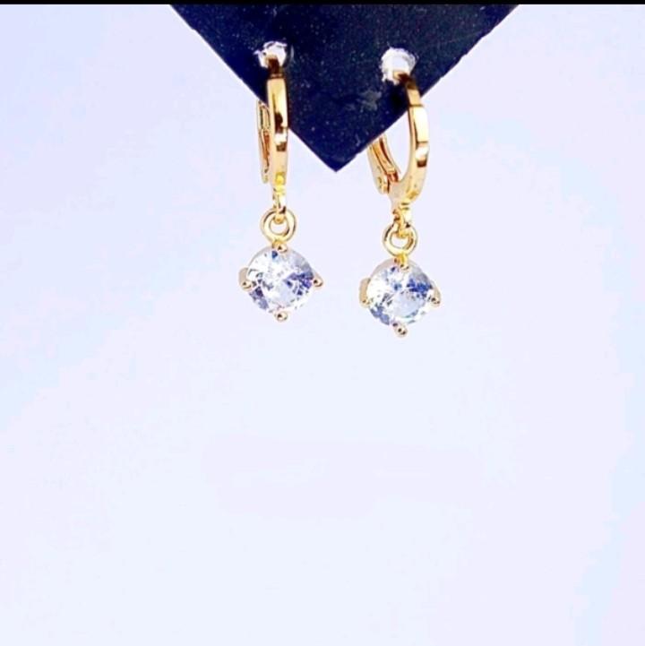 ANTING JEPIT GANDUL MATA SATU ANTING TITANIUM WANITA DEWASA ANTI KARAT DAN TIDAK LUNTUR Gold