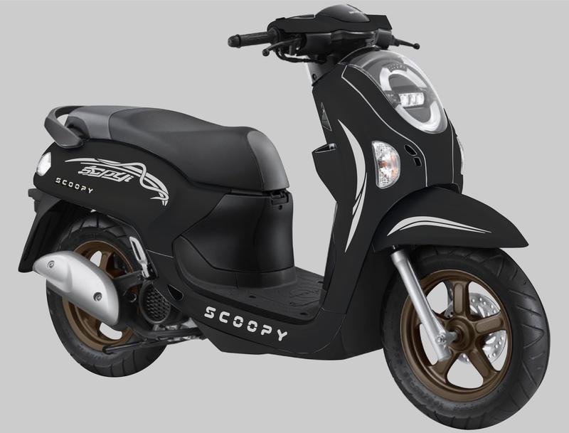 STRIPING CUTTING STICKER HONDA SCOOPY ALL NEW 2025 UNIVERSAL SCOOPY LIS VARIASI STIKER Motorcycle 4