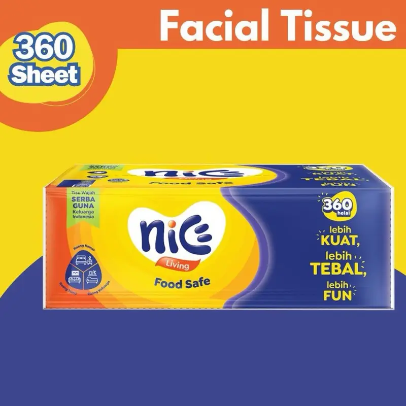 TEBUS MURAHH!! TISU NICE 360 HELAI / BUNDLING 3PACK / BUNDLING 5 PACK / SATUAN / TISU KERING / TISU WAJAH