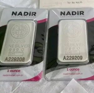 fine silver silverbar nadir 1 ounce 1 oz