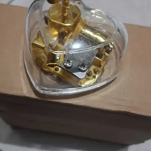 Kotak Musik Otomatis Kotak Musik Akrilik Transparan Hadiah Ulang Tahun