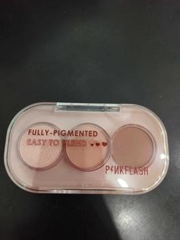 Product Review of PINKFLASH 3 Shades Eyeshadow Palette Giltter High Pigment Easy To Blend Lasting 11 Eye  Colors E23 Waterproof from M**1 2