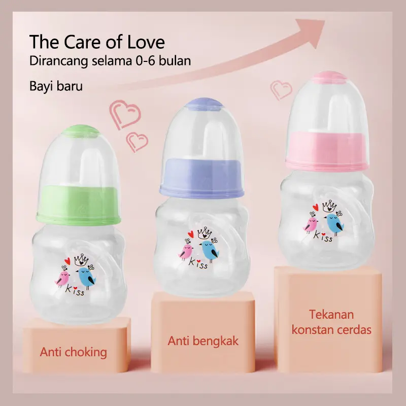 60ml Botol Bayi pp Botol Susu Bayi Food Grade Tahan Panas  Accessories Bebas BPA Kapasitas Kecil  Cangkir Minum Cocok Untuk Bayi Usia 0-3 Bulan XK-60 Bottle 1