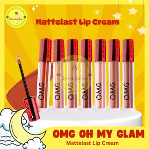 OMG Oh My Glam Matte Kiss Lip Cream NEW SHADE / Lip Cream lipstik Omg murah
