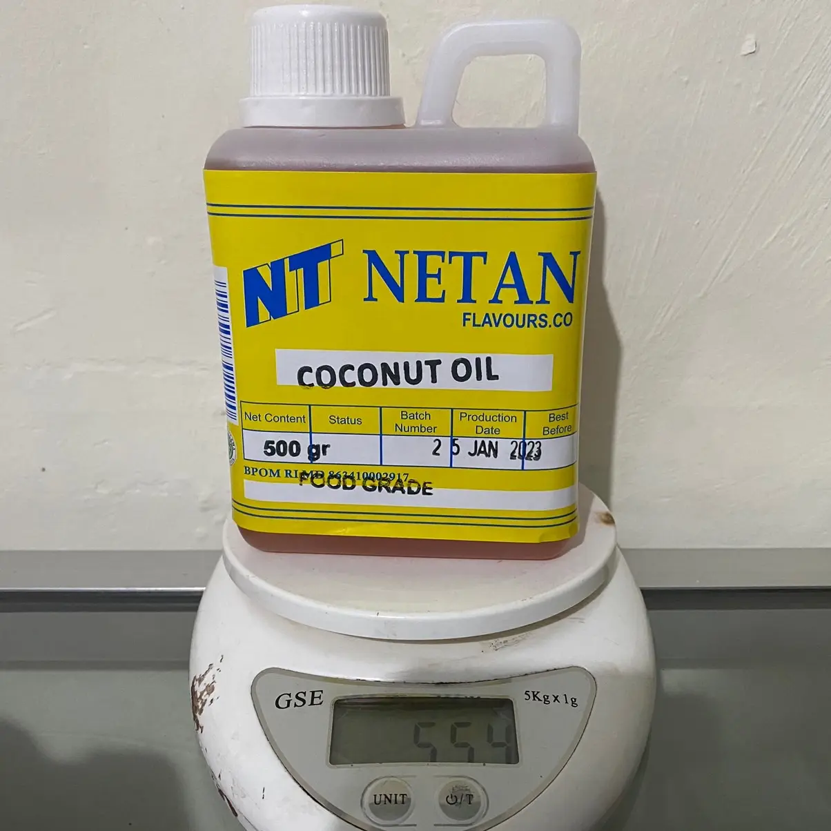 NETAN COCONUT OIL 500 GRAM (vanili cair) vanili kelapa