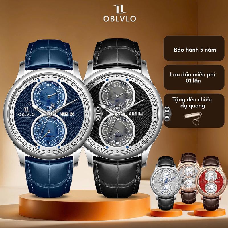 ĐỒNG HỒ NAM OBLVLO AM-PW TRẺ TRUNG VÀ PHONG CÁCH ĐẲNG CẤP| TẶNG 1 LẦN LAU DẦU MIỄN PHÍ, TẶNG 1 ĐÈN CHIẾU DẠ QUANG