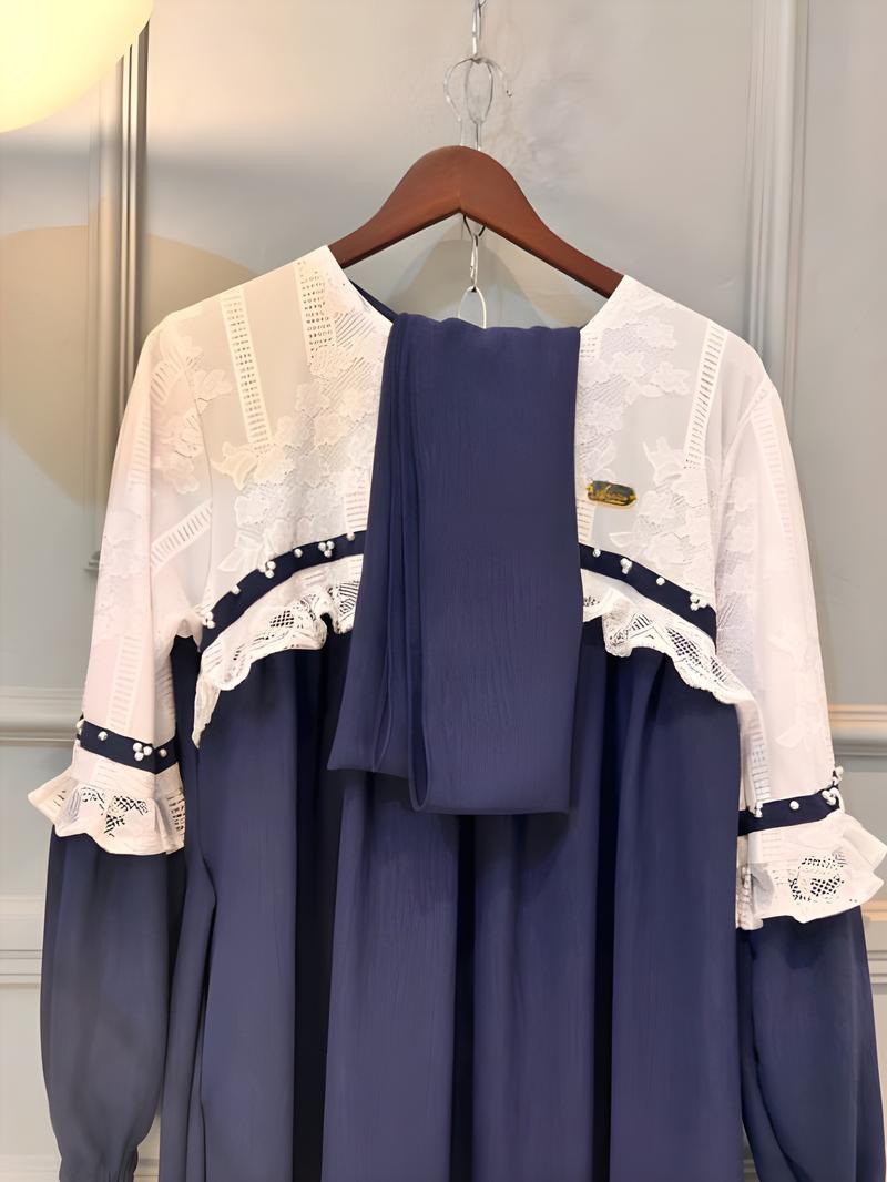 Product Introduction of AULIA DRESS/GAMIS MUSLIM WANITA BAHAN CRINGKLE MIX BRUKAT PREMIUM 25