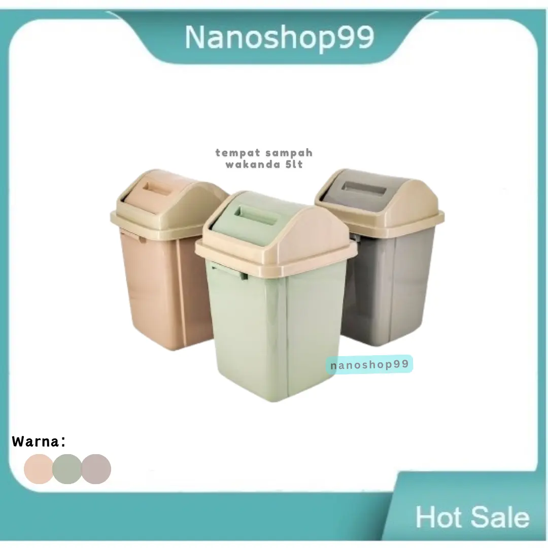 Tempat Sampah Murah Wakanda / Tempat Sampah Plastik 5 liter
