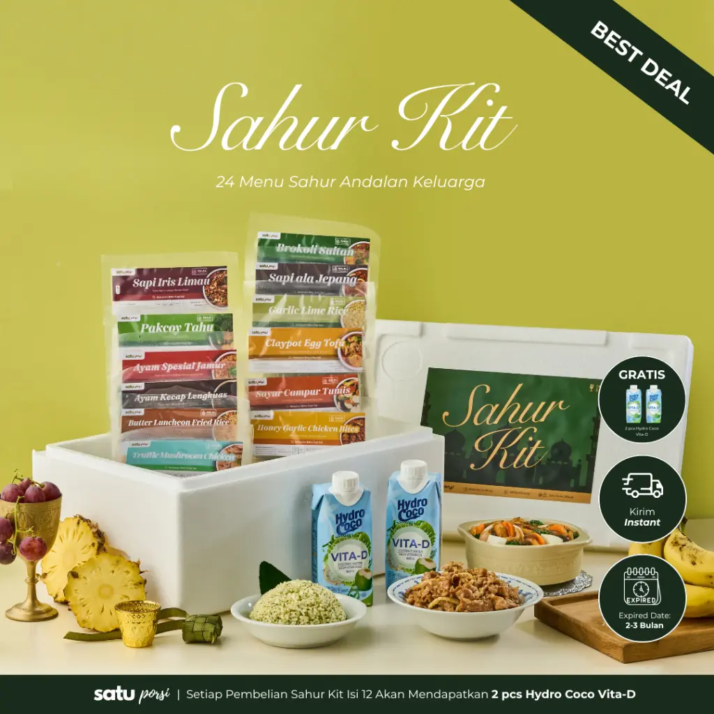 Satu Porsi Sahur Kit (Paket Makanan Sahur 24 Menu)