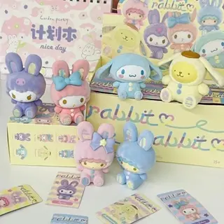blind box Rabbit Series Melody Blind Box mini so Kuromi Cinnamoroll poka Handmade Office Stationery Cute Desktop Ornaments