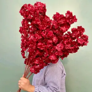 Sakura Premium 3 Cabang Bunga Hiasan Rumah Cantik dan Tahan Lama untuk Dekorasi Rumah