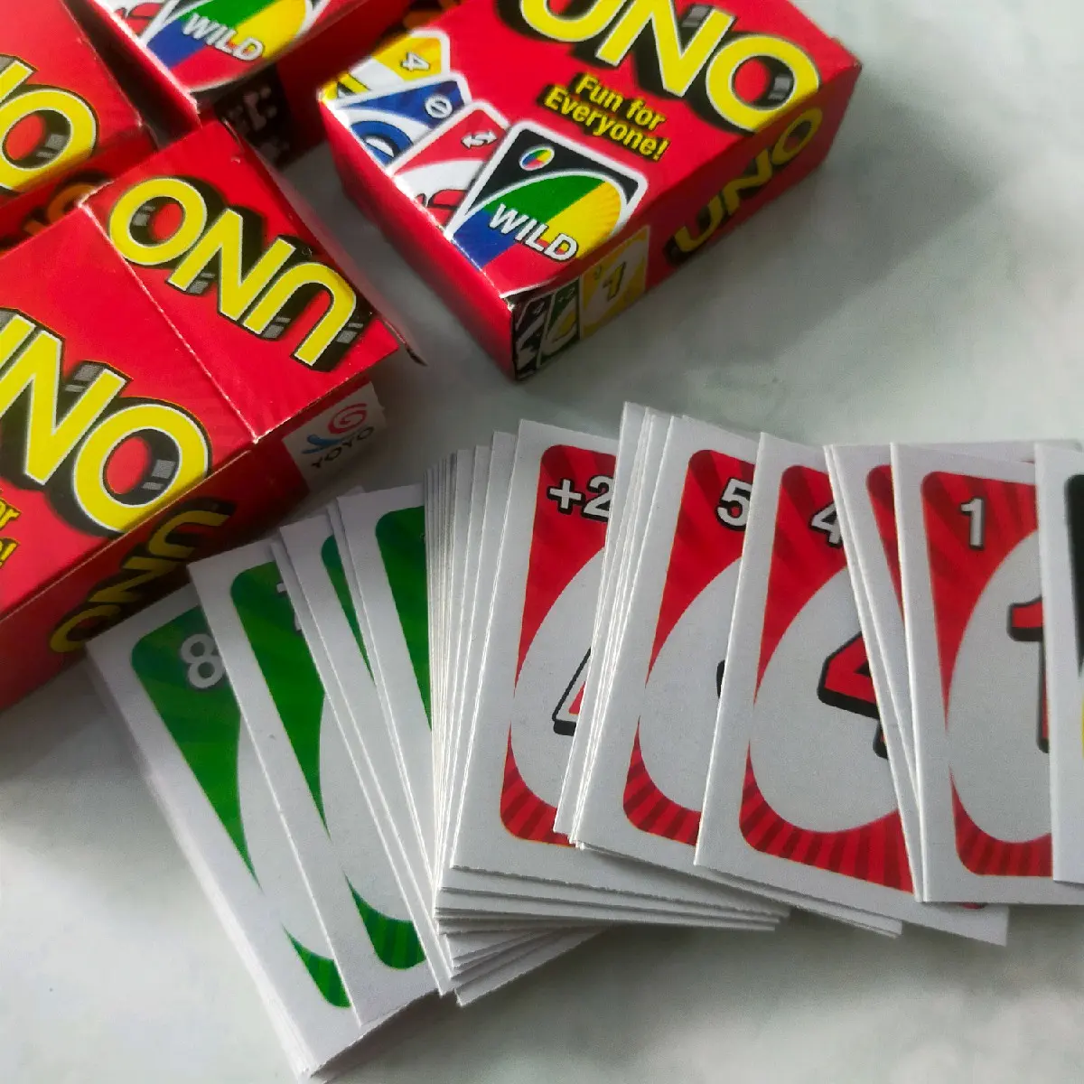 3 kotak mainan kartu uno kacil warna cerah mainan anak anak Game Permainan