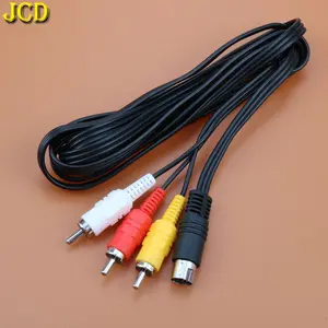 JCD 1.8M Audio Video AV Cable For Sega For Saturn S-Video A/V RCA