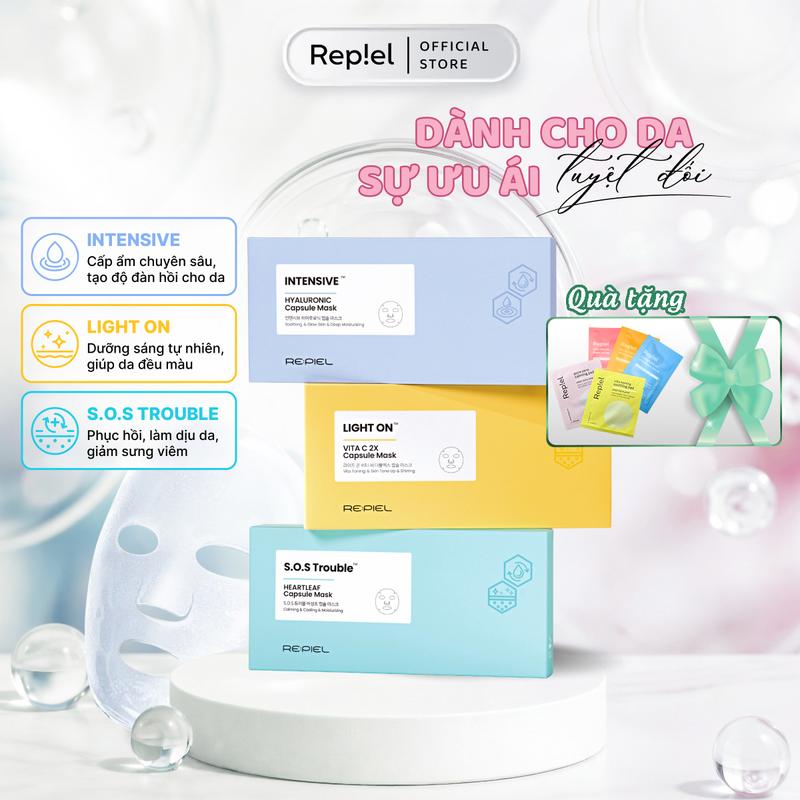 Mặt Nạ Bio Cellulose Capsule Mask - Mặt Nạ Sinh Học Phôi Dừa REPIEL