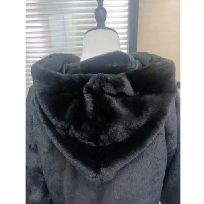 jaket bulu sherpa wanita flufy hangat tebal our color korean style import aw Dewasa Remaja Lembut Oversize Panjang Zipper 6