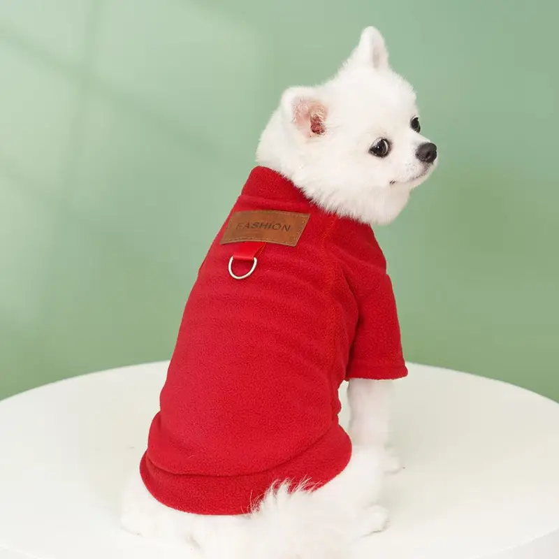 Quần áo cho chó và mèo, cho thú cưng, áo lớp cơ sở mùa thu và mùa đông, có thể mặc được, có thể thu vào, thích hợp cho Teddy, Beishi và Fido. 4