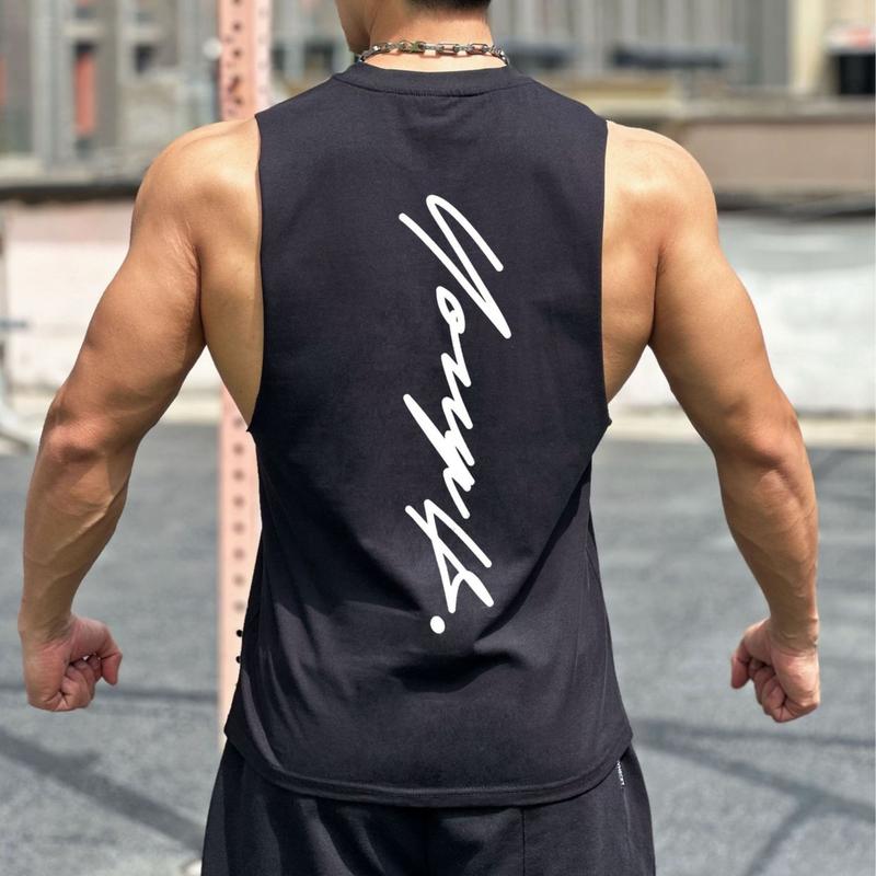 Tanktop Singlet Pria Cowok Olahraga Katun BX38 7