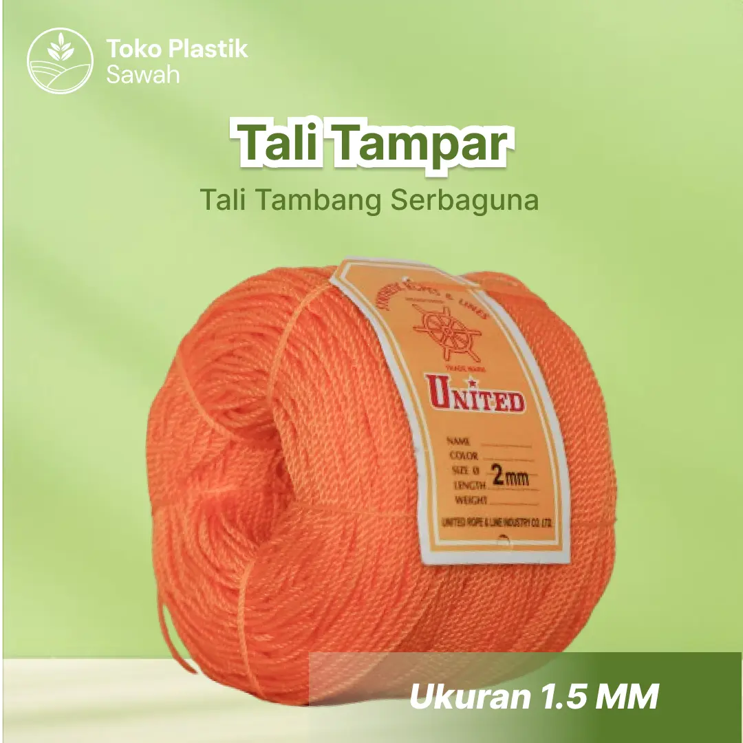 Tali Tampar UNITED Serbaguna Ukuran 1.5 mm 1 Roll / Panjang 220 Meter